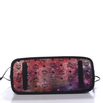 MCM Metallic Galaxy Visetos Medium Project Reversible Shopper Tote Black Multicolor 20 of 21