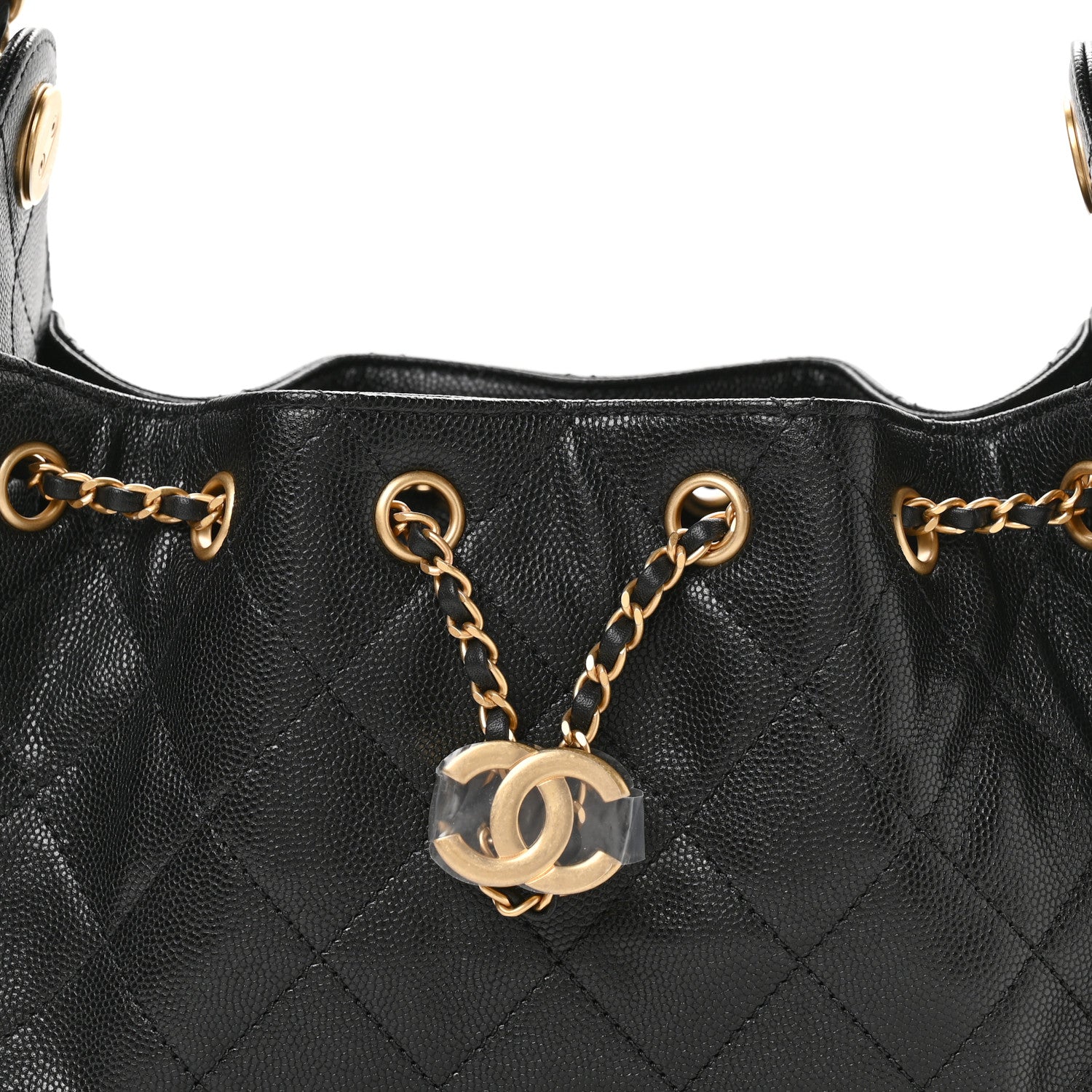 Chanel Caviar Quilted Mini Chanel 25 Handbag Black 8 of 10