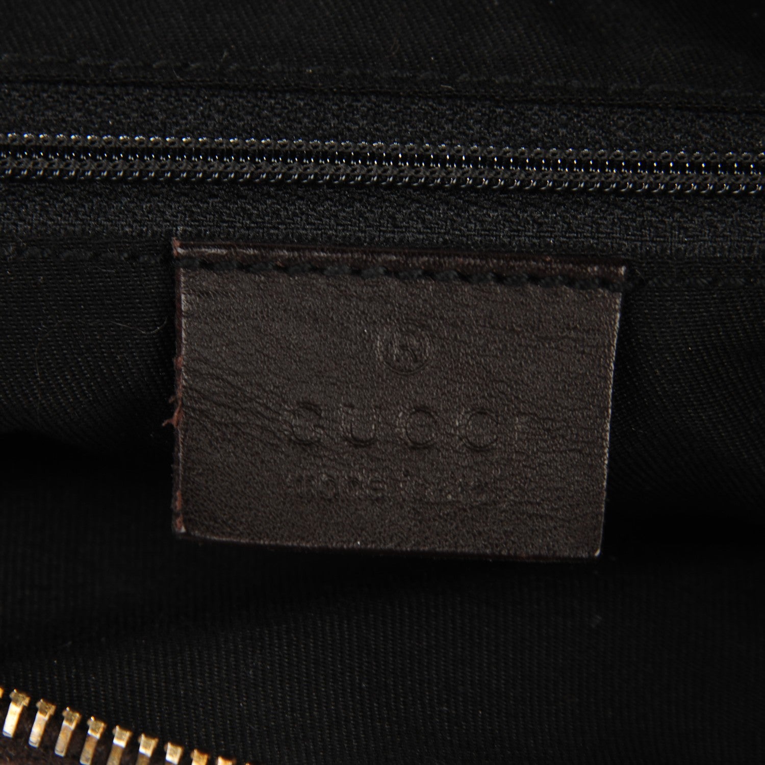 Gucci Calfskin Large D Gold Hobo Chocolate Brown 5 of 7