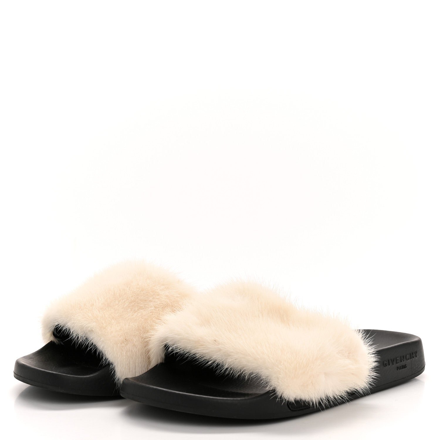 Givenchy Mink Rubber Slide Sandals 39 White 4 of 9
