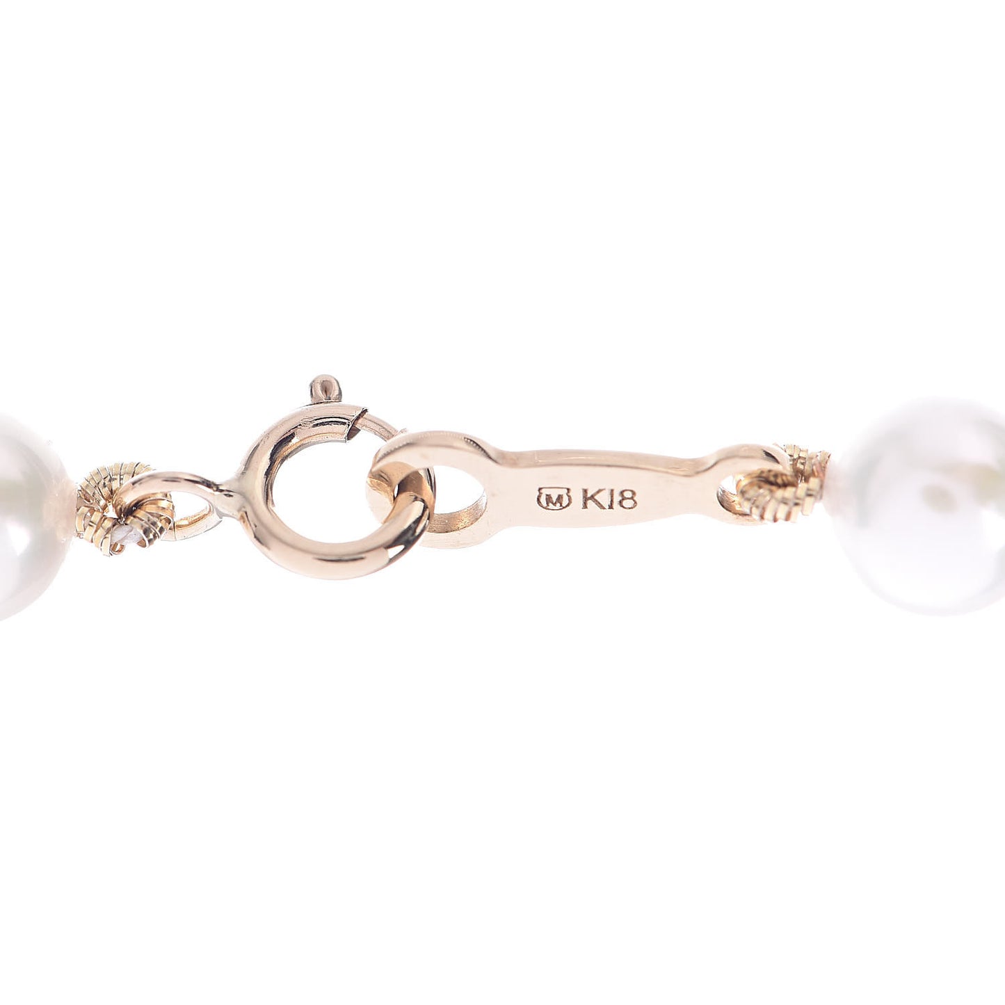 18K Yellow Gold Akoya Pearl 5-5.5mm Strand Necklace
