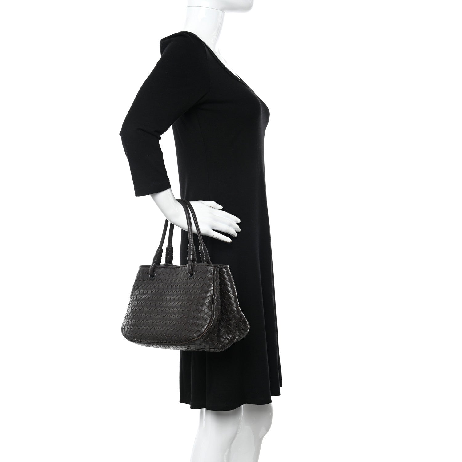 Bottega Veneta Nappa Intrecciato Woven Tote Ebano 2 of 14