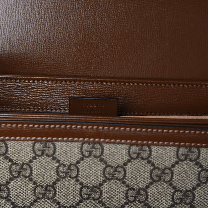 Gucci GG Supreme Monogram Horsebit 1955 Shoulder Bag Beige Brown Sugar 9 of 10