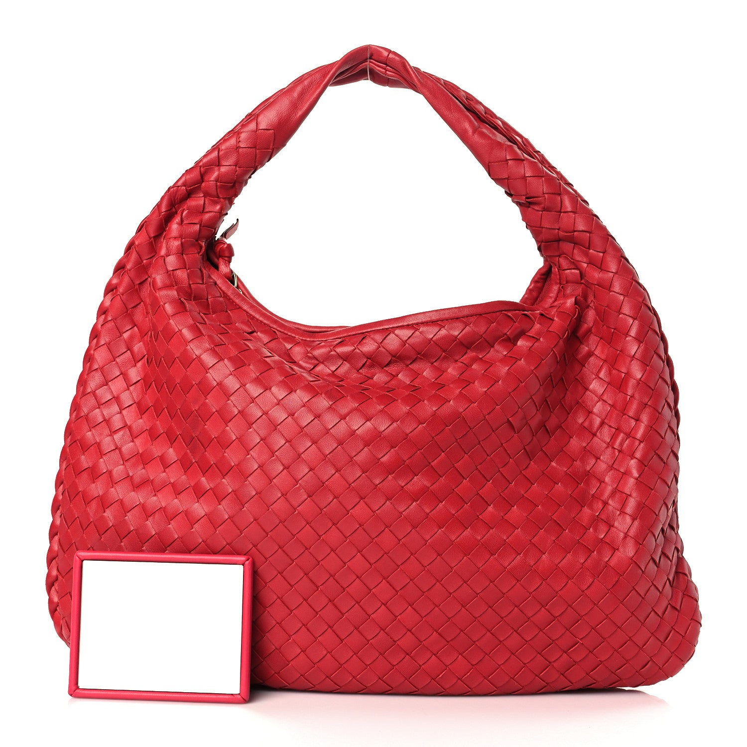 Bottega Veneta Nappa Intrecciato Medium Veneta Hobo Red 1 of 9