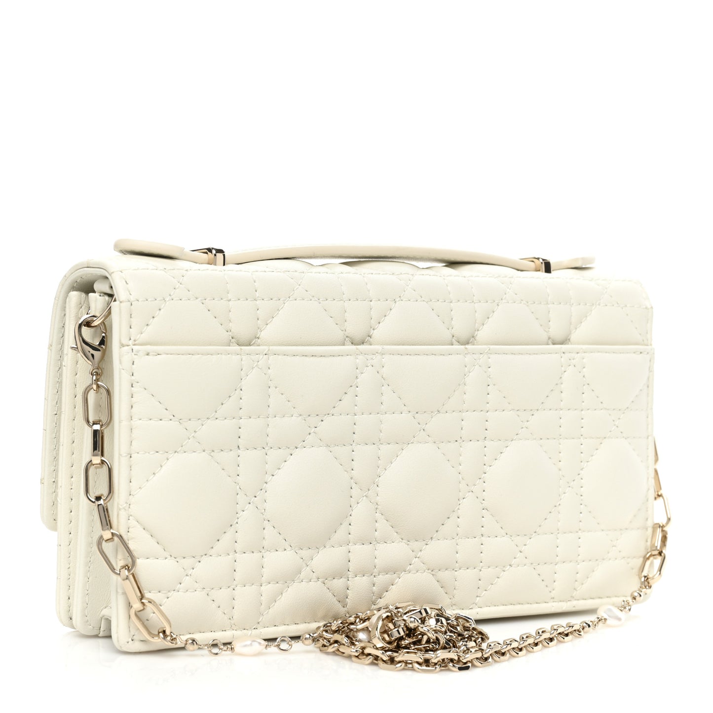 Lambskin Cannage Mini My Dior Bag Latte