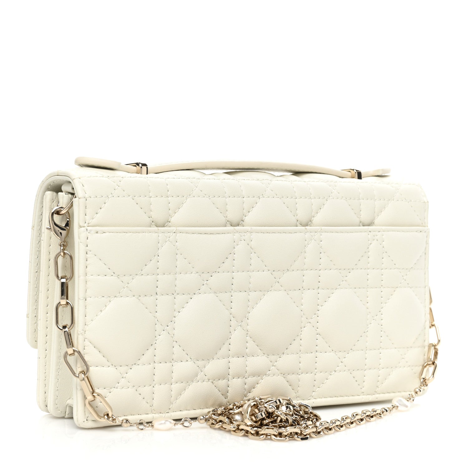 Christian Dior Lambskin Cannage Mini My Dior Bag Latte 2 of 12
