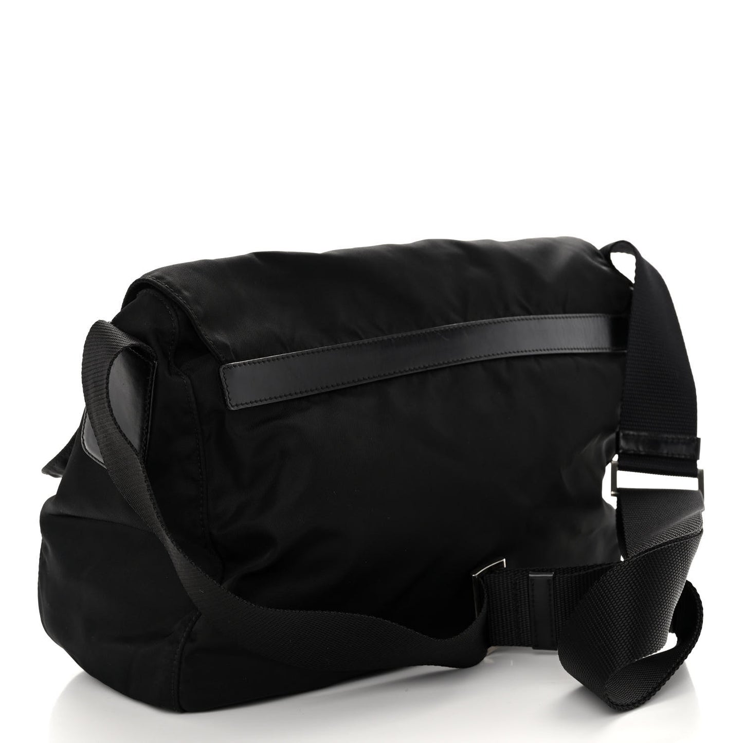 Tessuto Nylon Messenger Bag Black