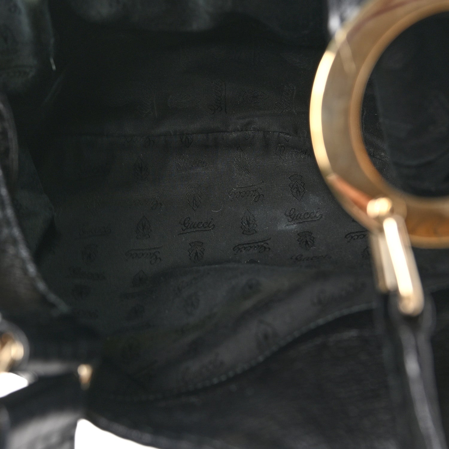 Gucci Guccissima Medium Charlotte Hobo Black 5 of 12