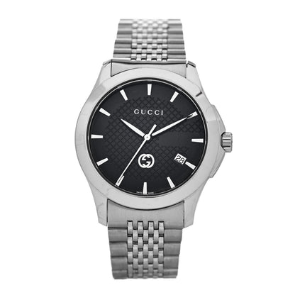 Gucci Stainless Steel 38mm G-Timeless Quartz Watch Black 1 of 5