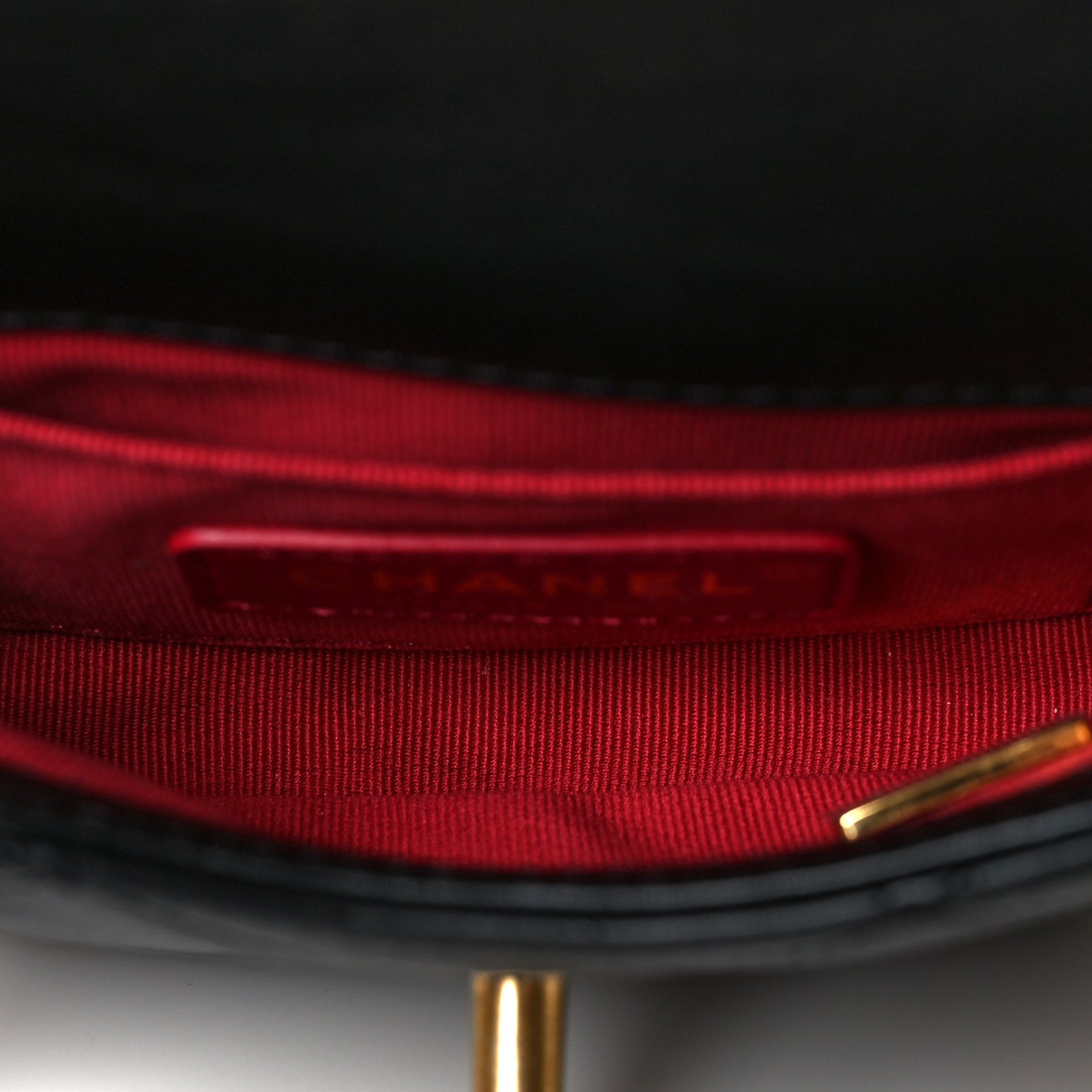 Calfskin Quilted Mini Framing Chain Bag Black