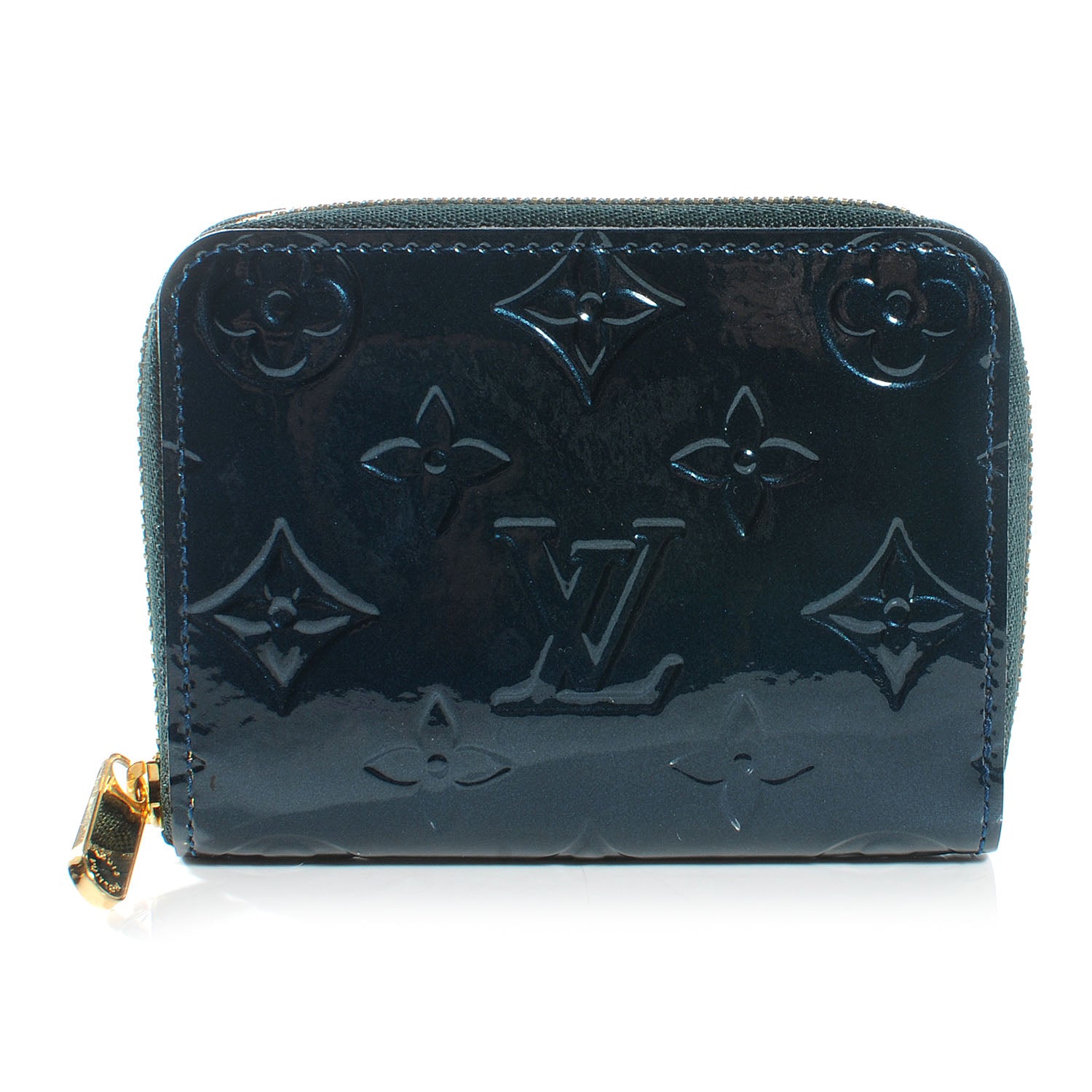 Louis Vuitton Vernis Zippy Coin Purse Blue Nuit 1 of 7