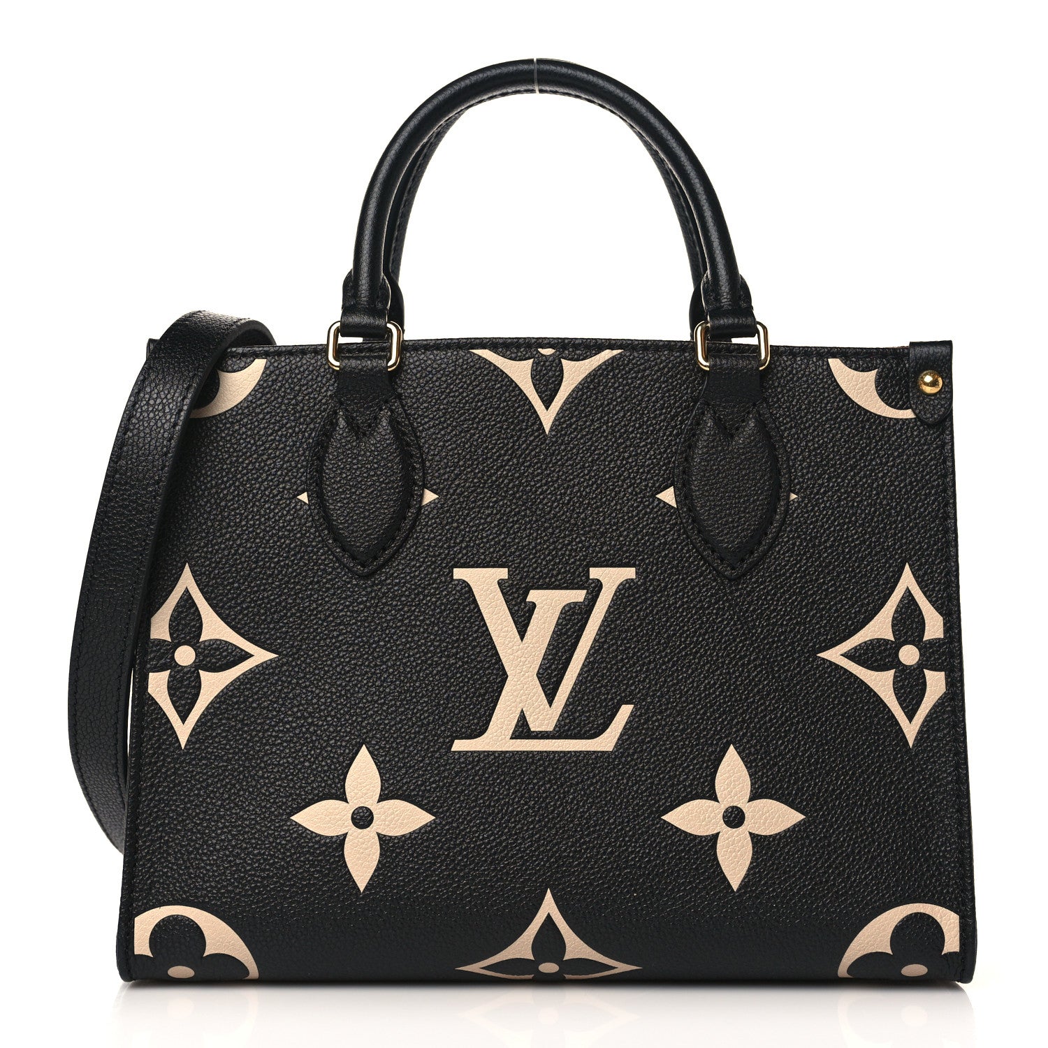 Louis Vuitton Empreinte Monogram Giant Onthego PM Black Beige 1 of 9