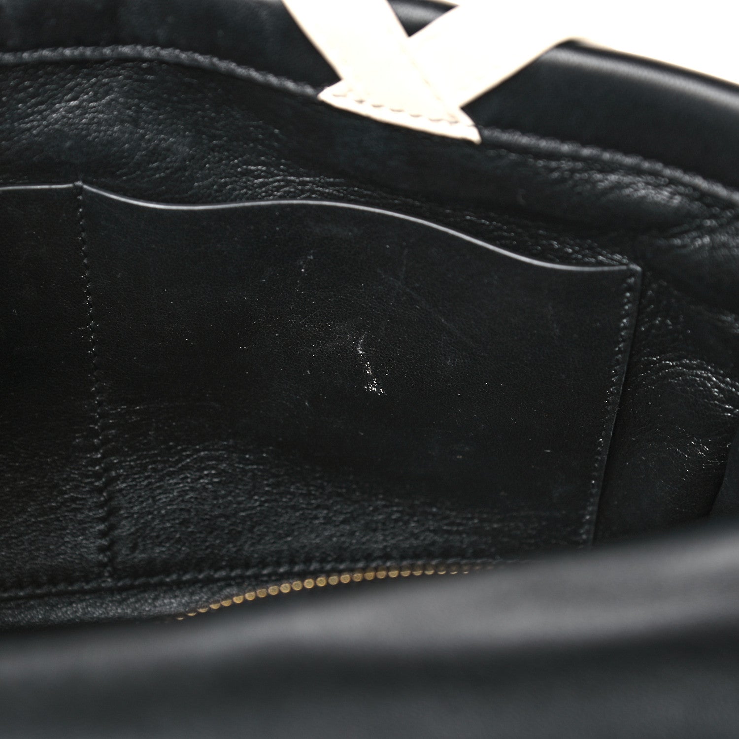 Valentino Garavani Nappa Large Roman Stud Shoulder Bag Black White 11 of 14