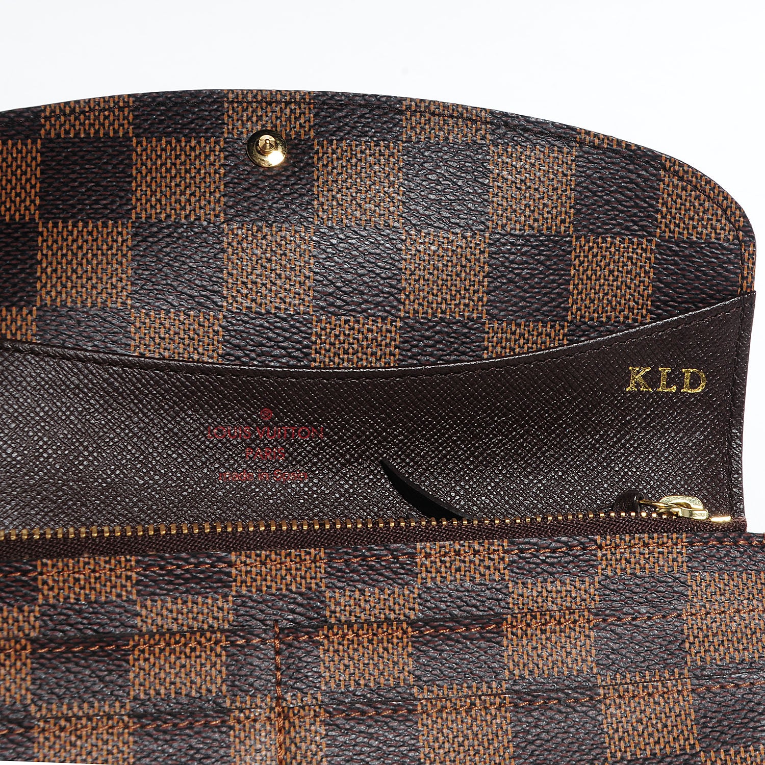 Louis Vuitton Damier Ebene Emilie Wallet 6 of 8