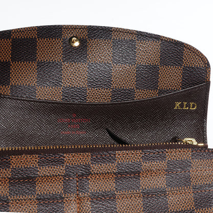 Louis Vuitton Damier Ebene Emilie Wallet 6 of 8