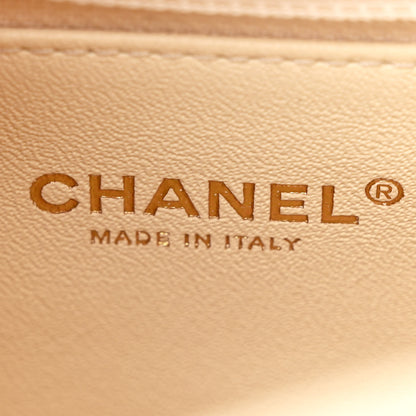 Chanel Caviar Elaphe Quilted Small Coco Handle Flap Ivory 7 of 13