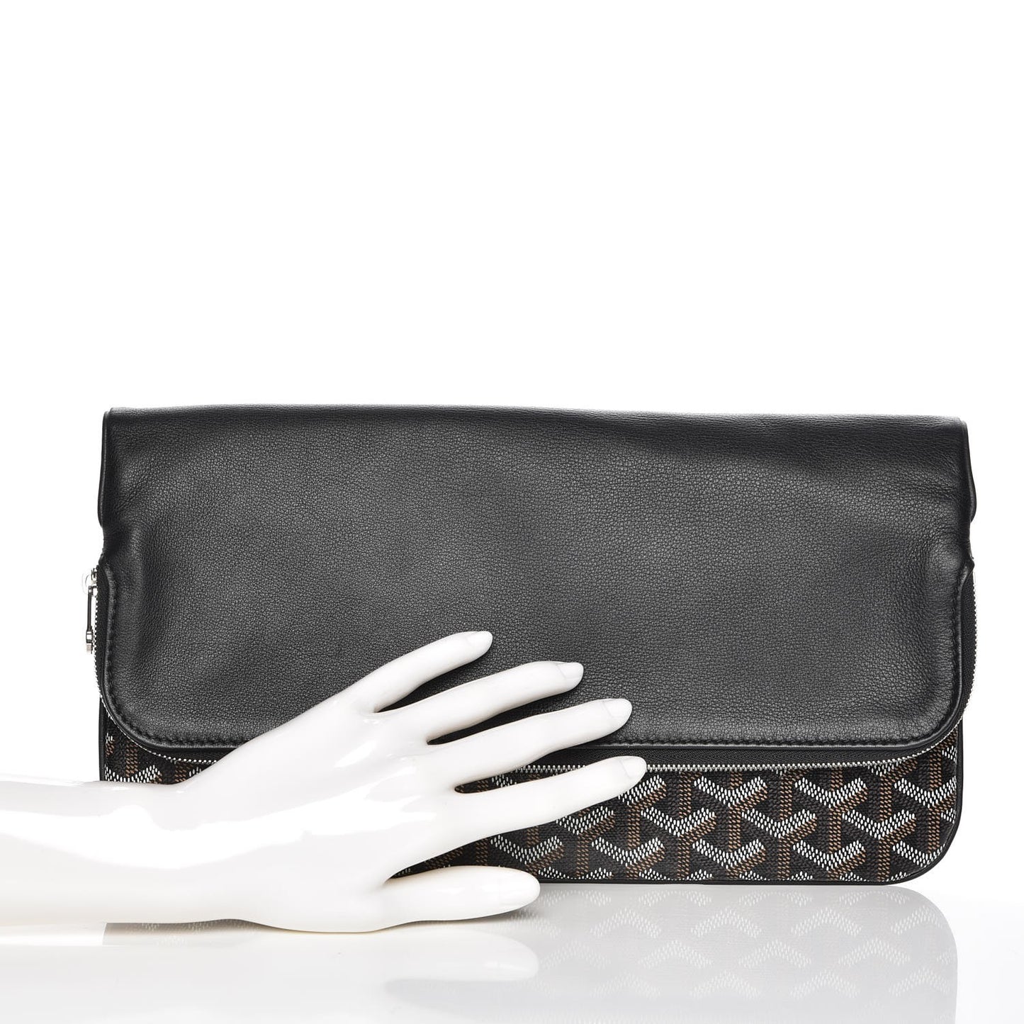 Goyardine Sainte Marie Soft Clutch Black