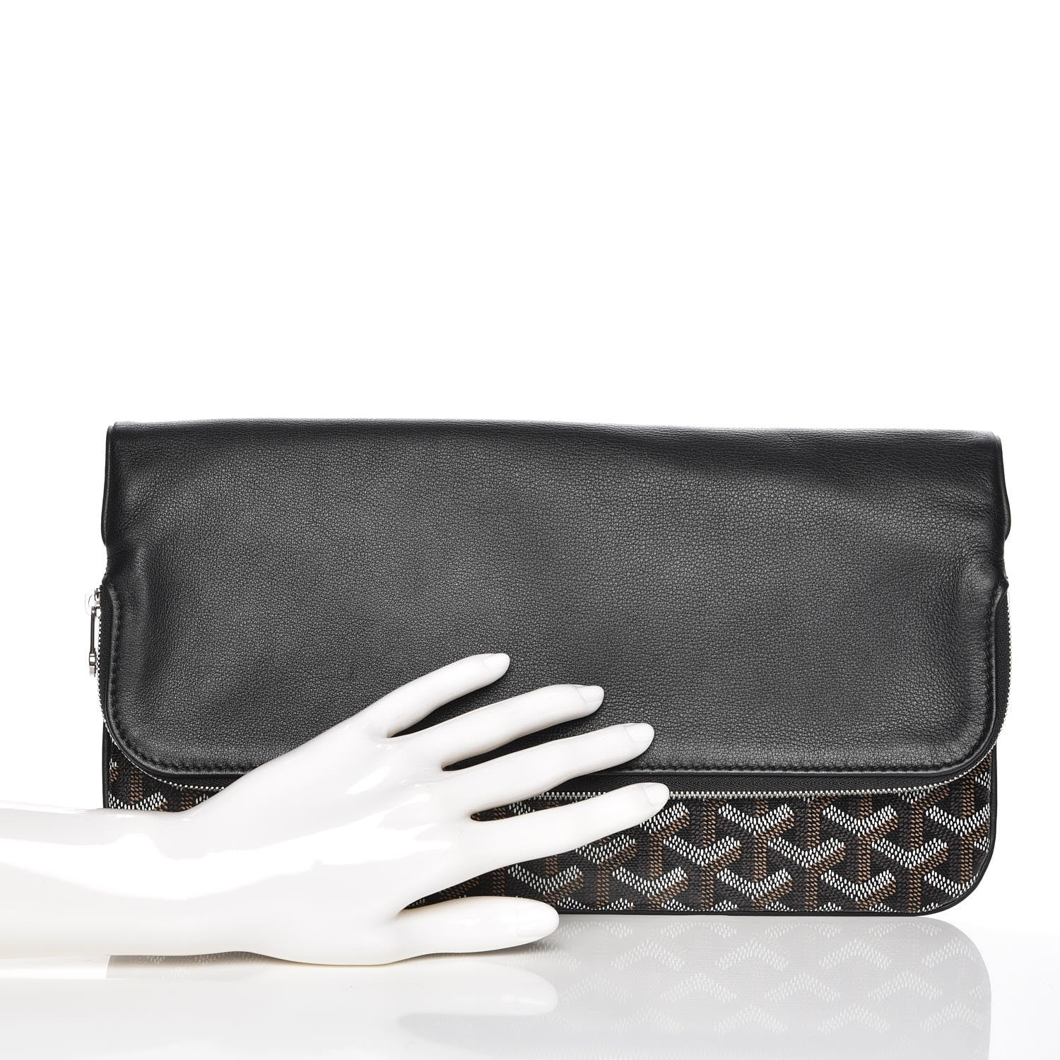Goyard Goyardine Sainte Marie Soft Clutch Black 2 of 7