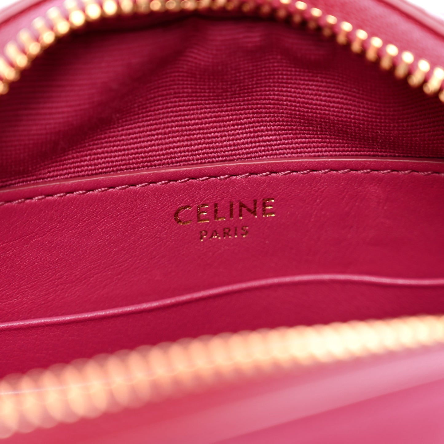 Calfskin Quilted Small C Charm Bag Pink