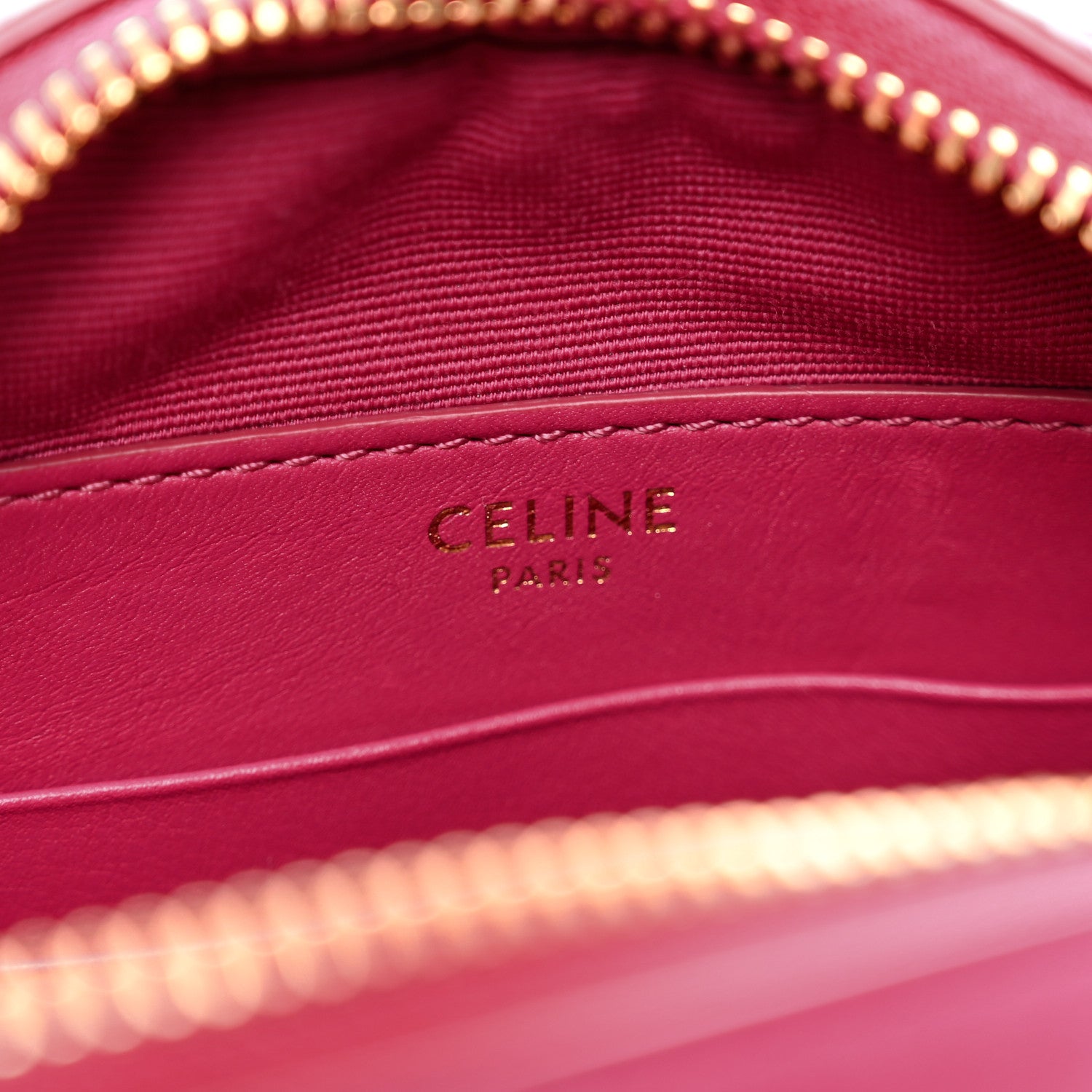 Celine Calfskin Quilted Small C Charm Bag Pink 6 of 9