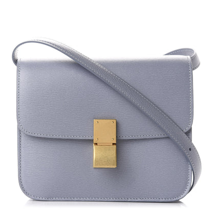 Celine Liege Calfskin Teen Classic Box Flap Bag Arctic Blue 1 of 11