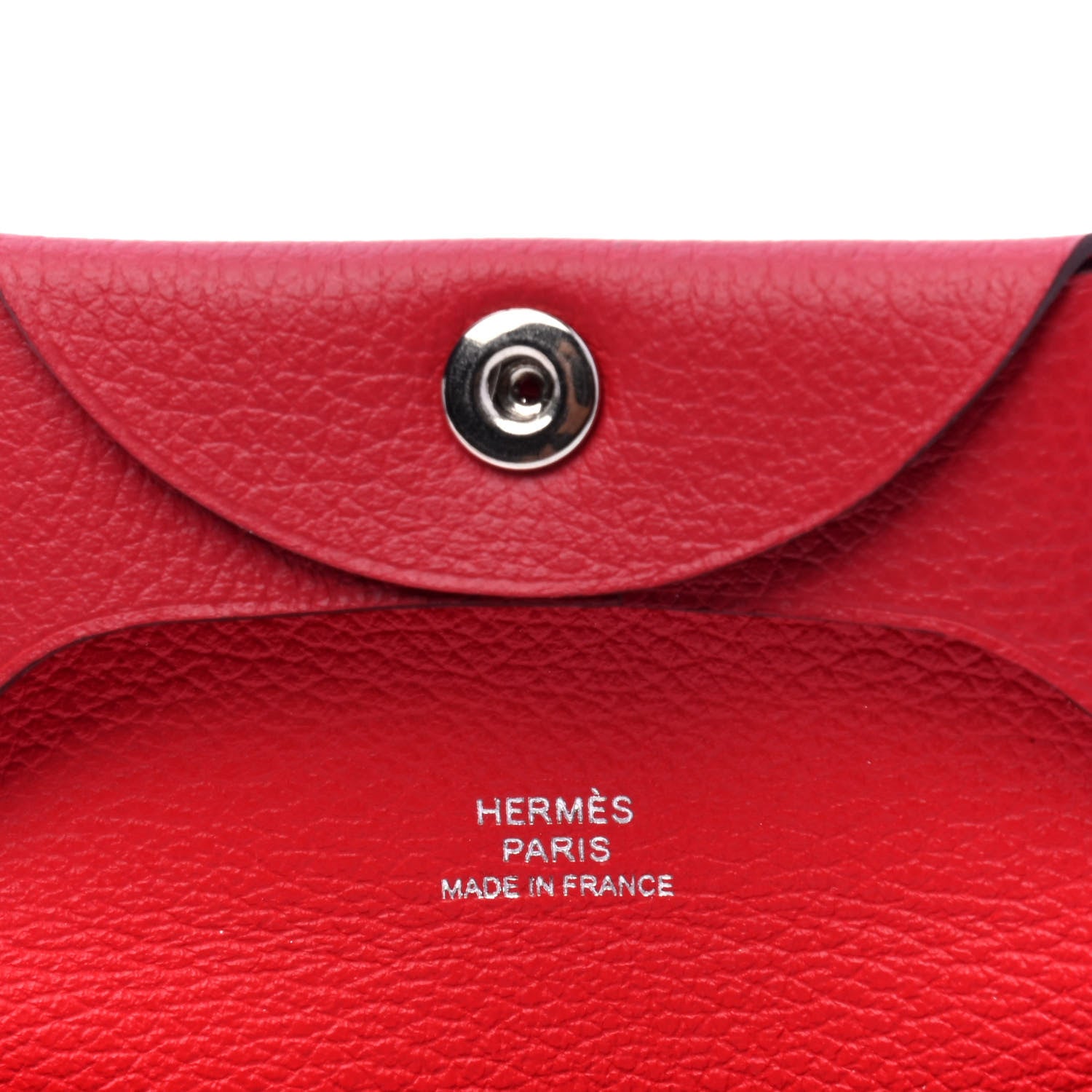 Hermes Evercolor Bastia Coin Purse Rouge Casaque 5 of 5
