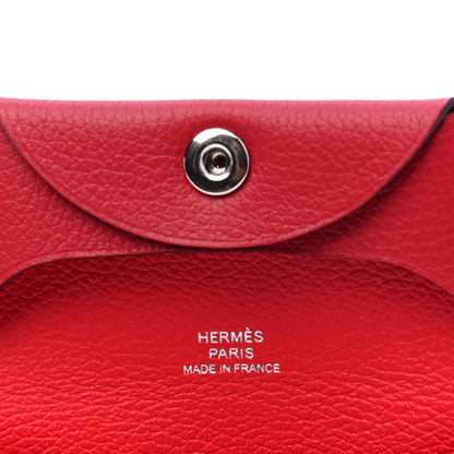 Hermes Evercolor Bastia Coin Purse Rouge Casaque 5 of 5