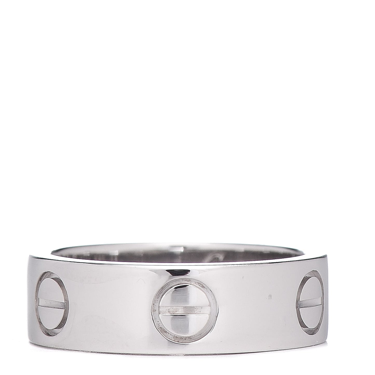 18K White Gold 5.5mm LOVE Ring 49 4.75