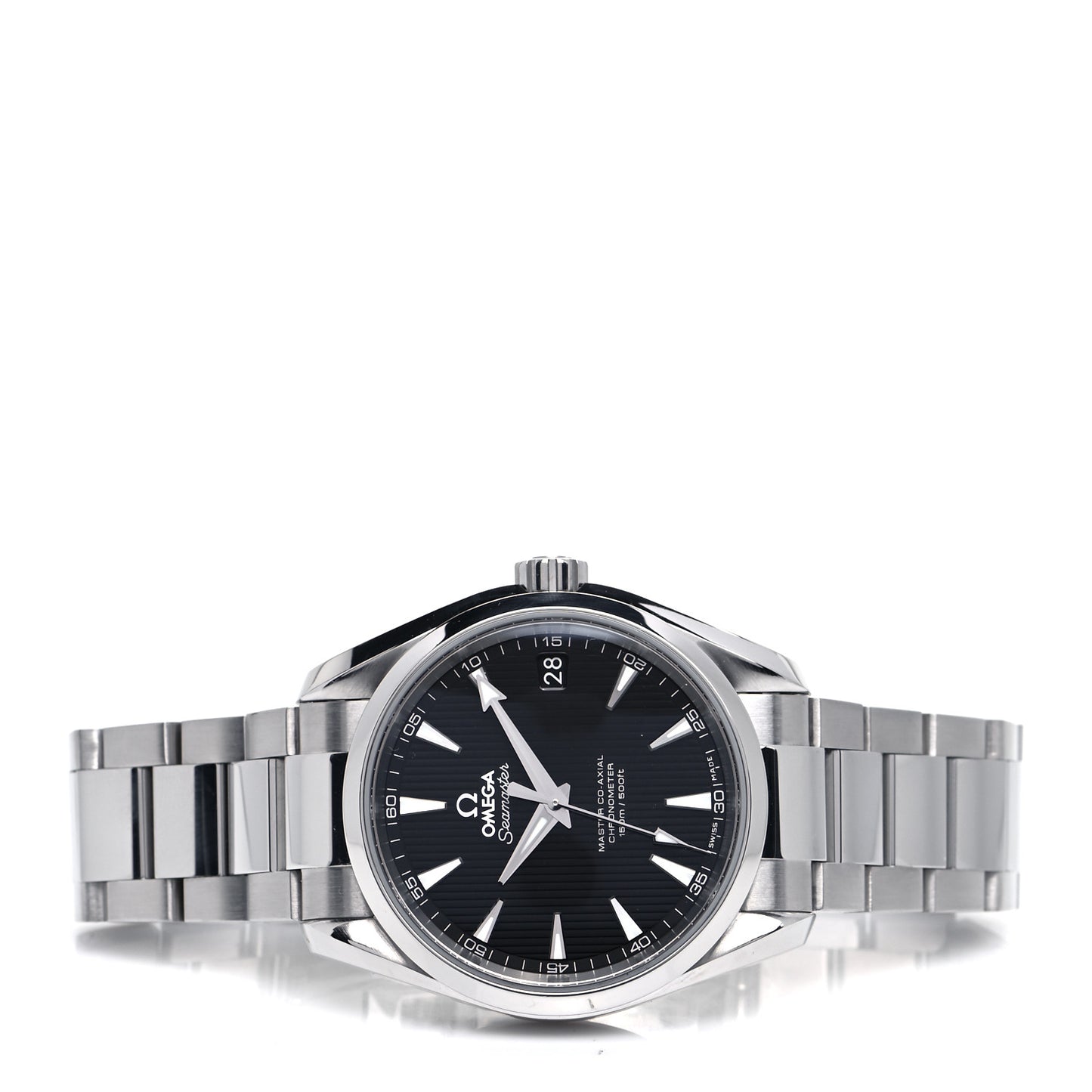 Stainless Steel 38mm Seamaster Aqua Terra Master Co-Axial Chronometer Automatic Watch Black 231.10.39.21.01.002