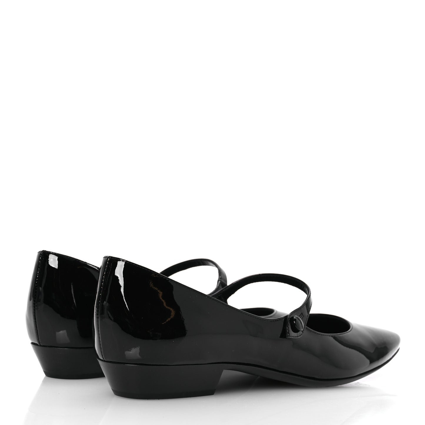 Patent Calfskin Sixtine 20 Pumps 40 Black