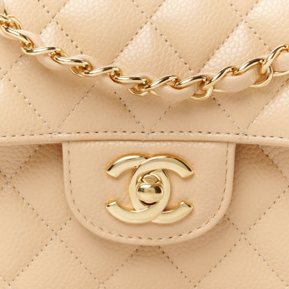 Chanel Caviar Quilted Small Double Flap Beige 9 of 11