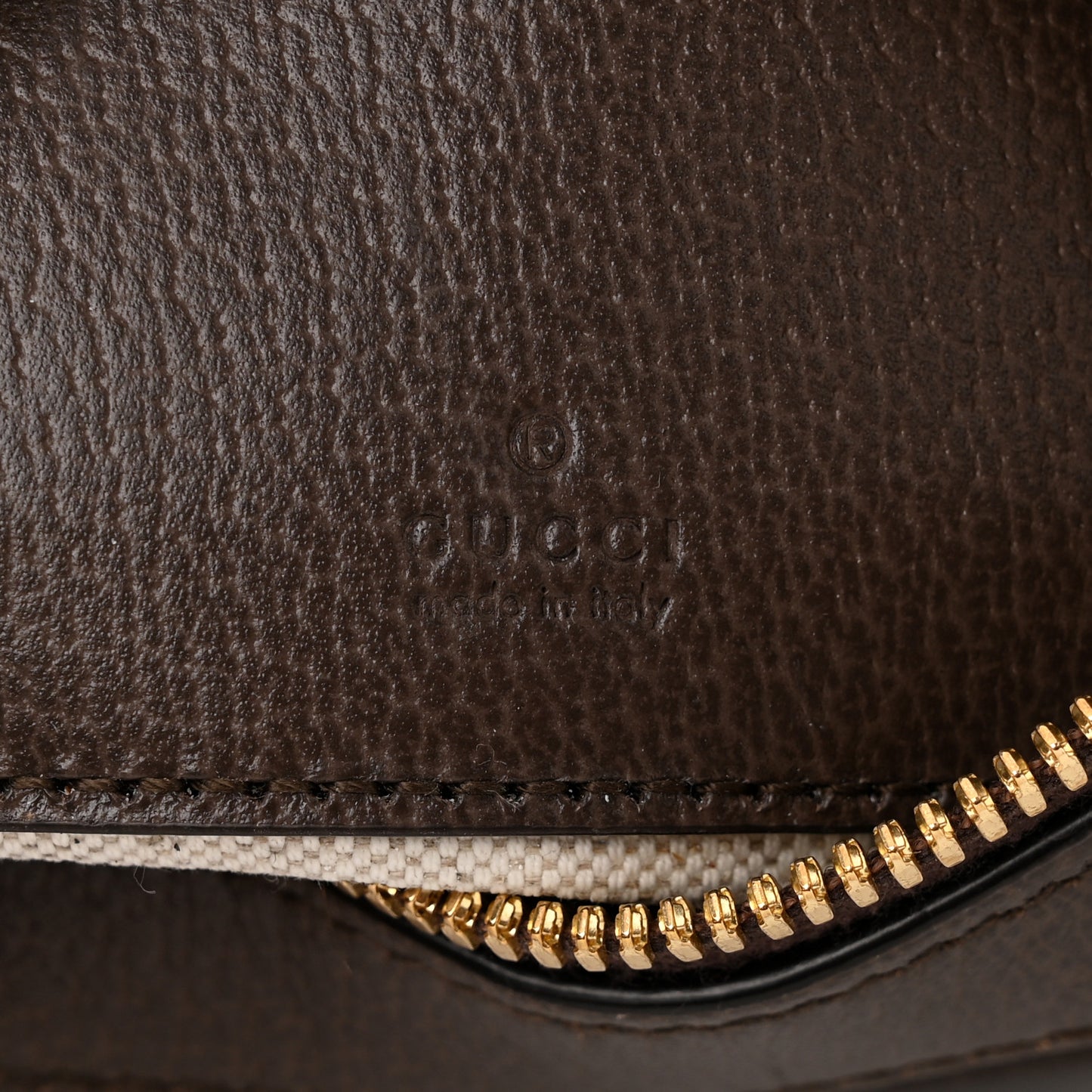 GG Supreme Monogram Textured Dollar Calfskin Small Ophidia Shoulder Bag Beige Ebony New Acero