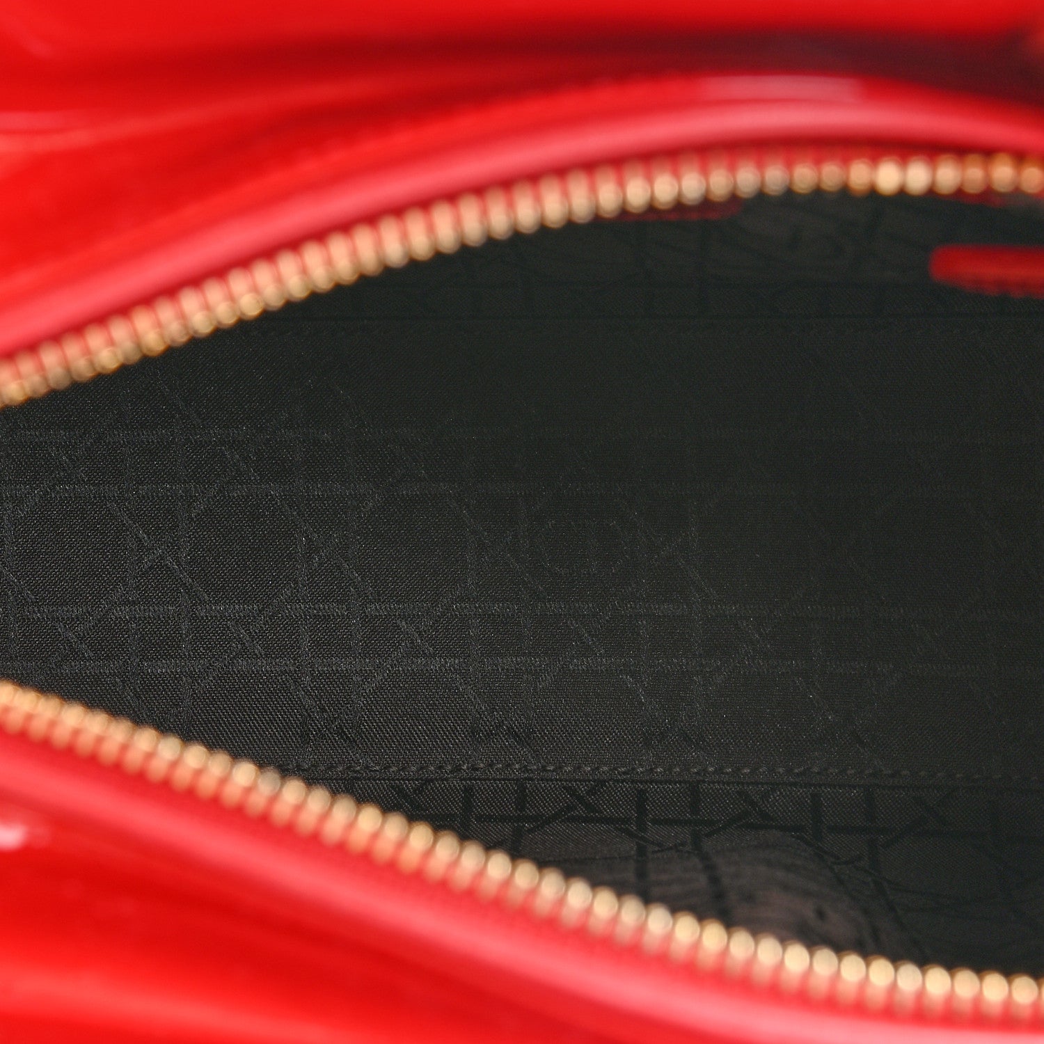 Christian Dior Patent Cannage Medium Lady Dior Red 5 of 11