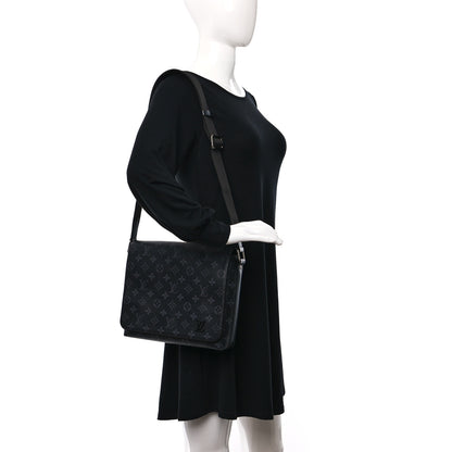 Louis Vuitton Monogram Eclipse District PM Black 2 of 8