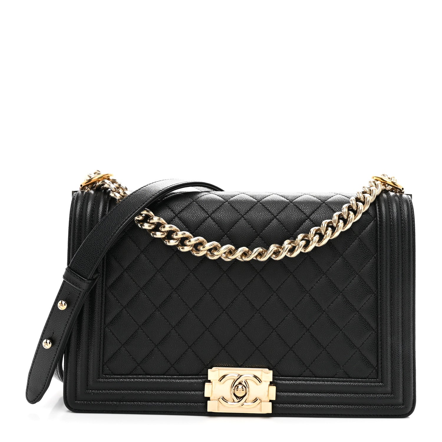 Chanel Caviar Quilted New Medium Boy Flap Black 1 of 10