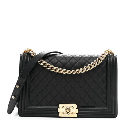 Chanel Caviar Quilted New Medium Boy Flap Black 1 of 10