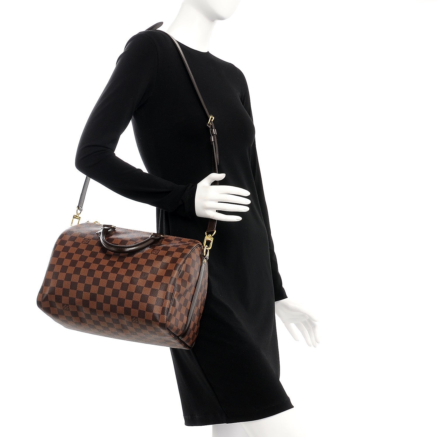 Louis Vuitton Damier Ebene Speedy Bandouliere 30 2 of 9