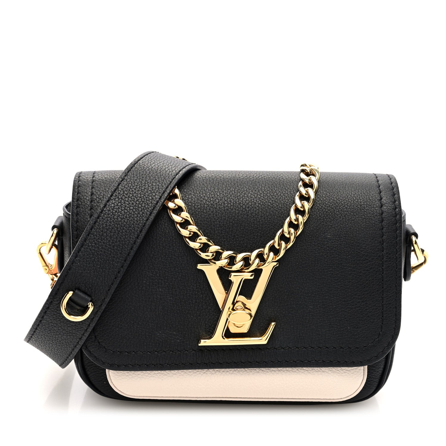 Louis Vuitton Grained Calfskin Lockme Tender Black 1 of 9