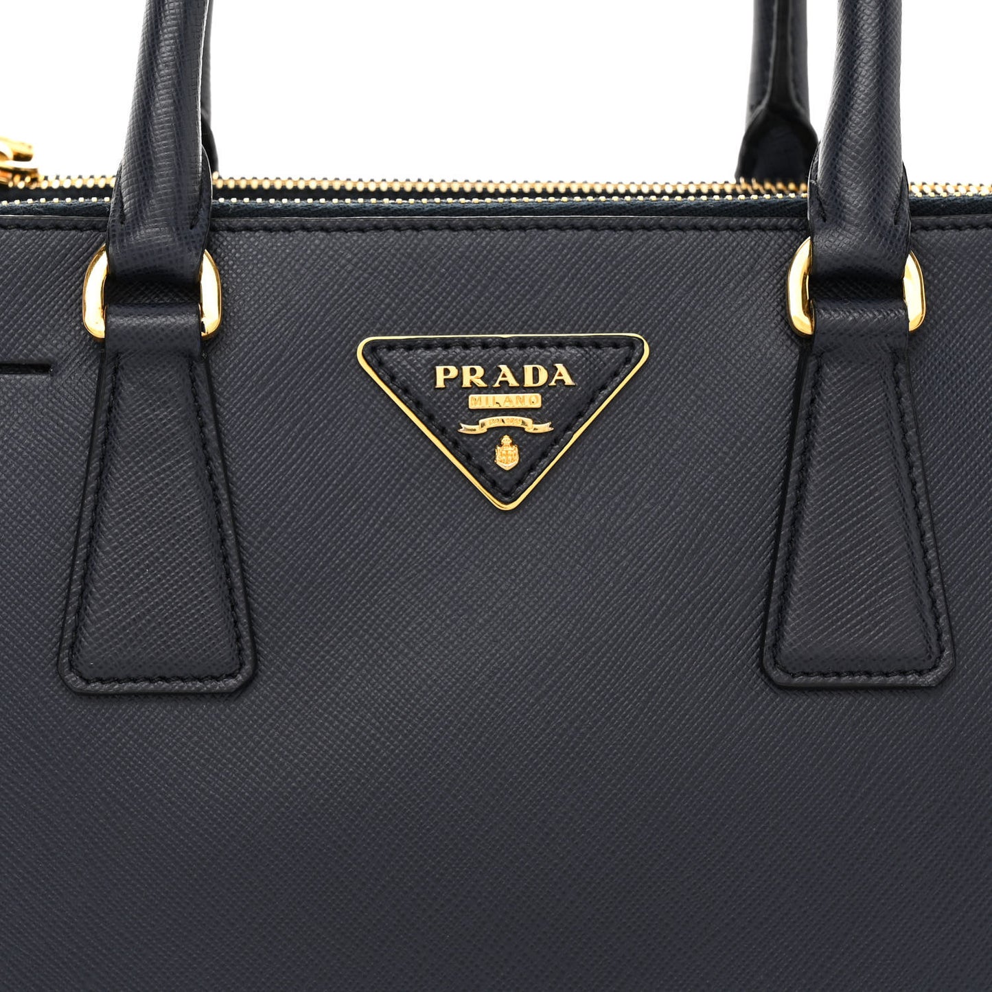 Saffiano Mini Galleria Double Zip Tote Baltico