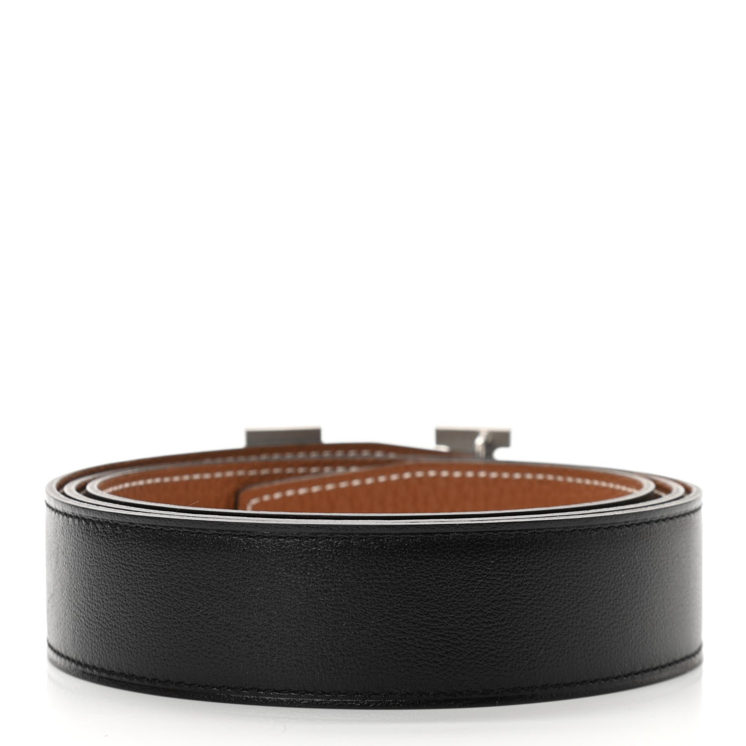 Hermes Box Togo 32mm H Belt 100 Black Gold 2 of 7