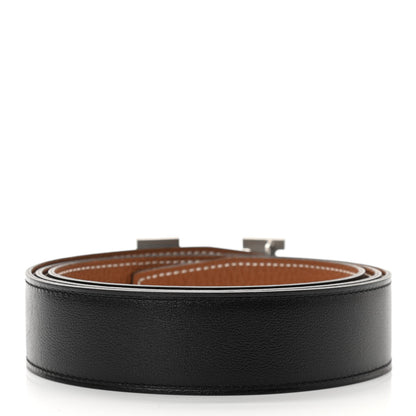 Hermes Box Togo 32mm H Belt 100 Black Gold 2 of 7