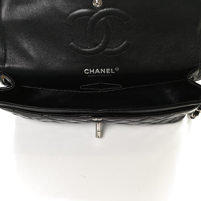 Chanel Patent Quilted Medium Double Flap Black 5 of 11