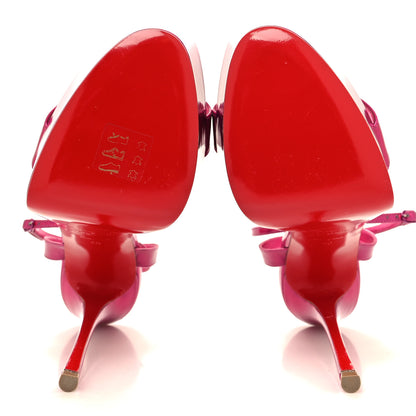 Christian Louboutin Patent Psychic Loubi Queen Alta 150 Platform Sandals 40 Fuxia 5 of 7