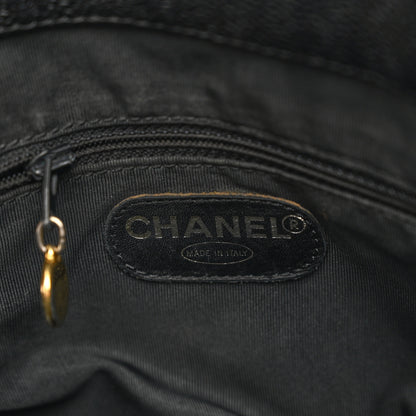 Chanel Caviar Logo Shoulder Bag Black 6 of 14