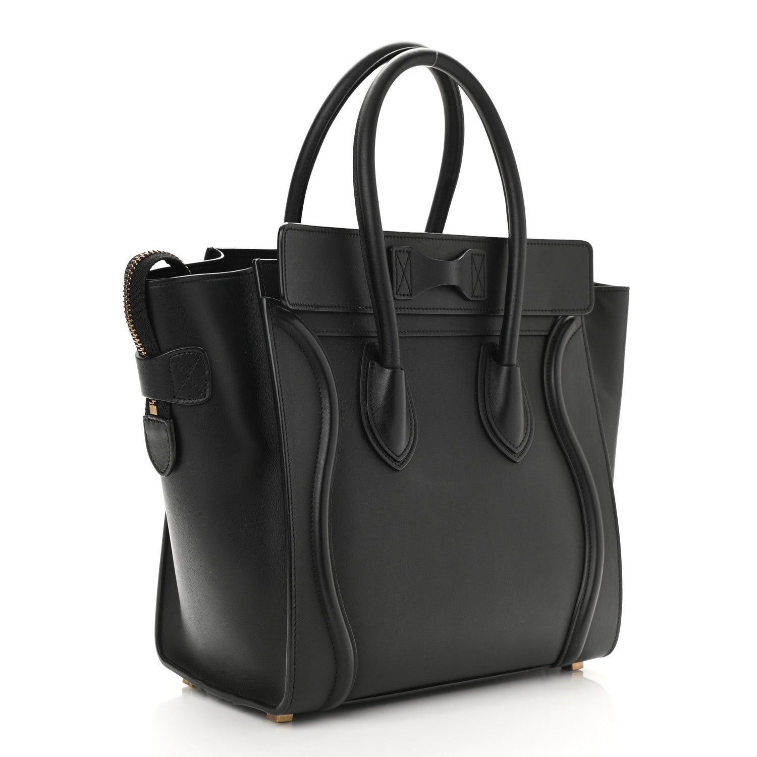 Celine Smooth Calfskin Micro Luggage Black 3 of 8