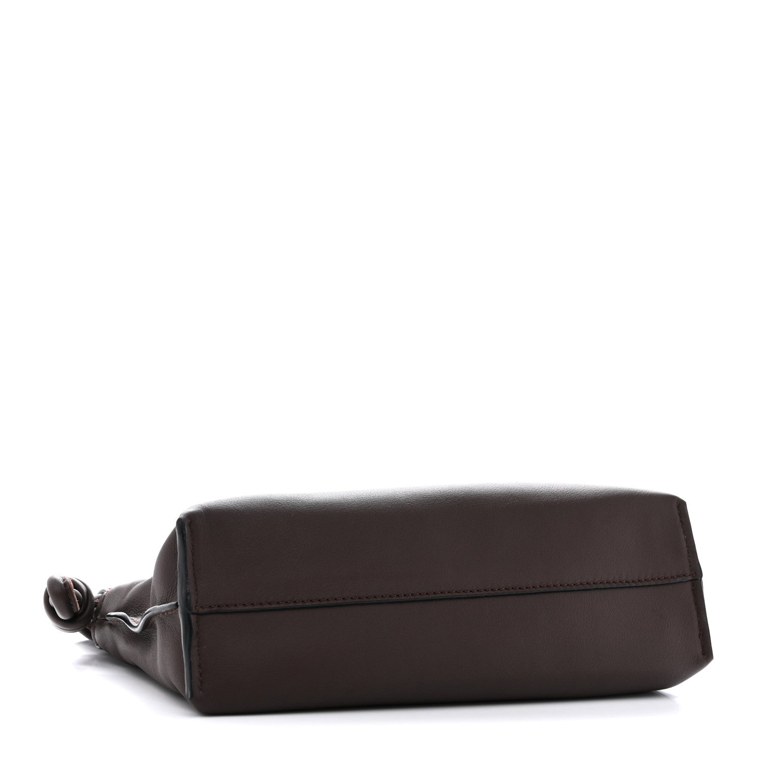 Loewe Calfskin Mini Flamenco Knot Clutch Chocolate 4 of 10