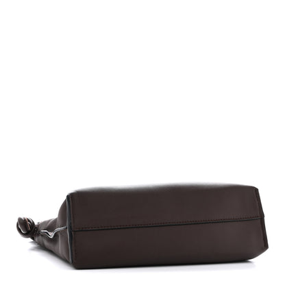 Loewe Calfskin Mini Flamenco Knot Clutch Chocolate 4 of 10