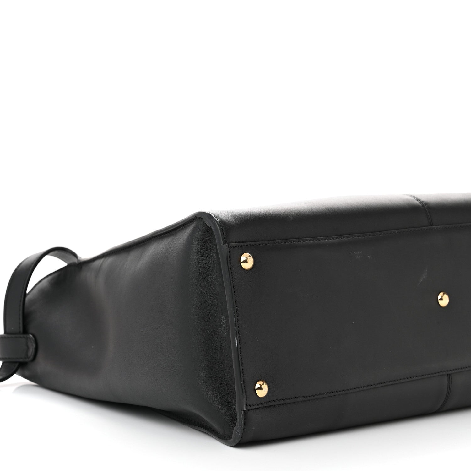 Fendi Vitello Seta Shearling FF 1974 Large Peekaboo X-Lite Black 8 of 13