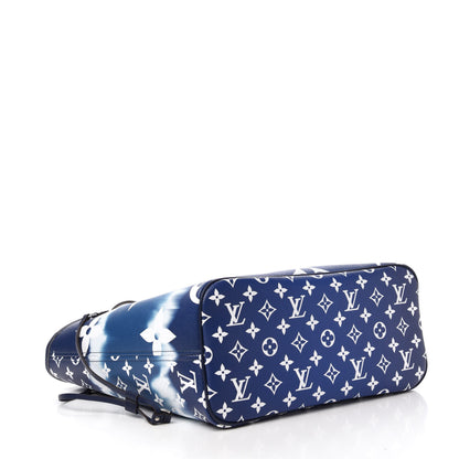 Louis Vuitton Monogram Escale Neverfull MM Blue 5 of 14
