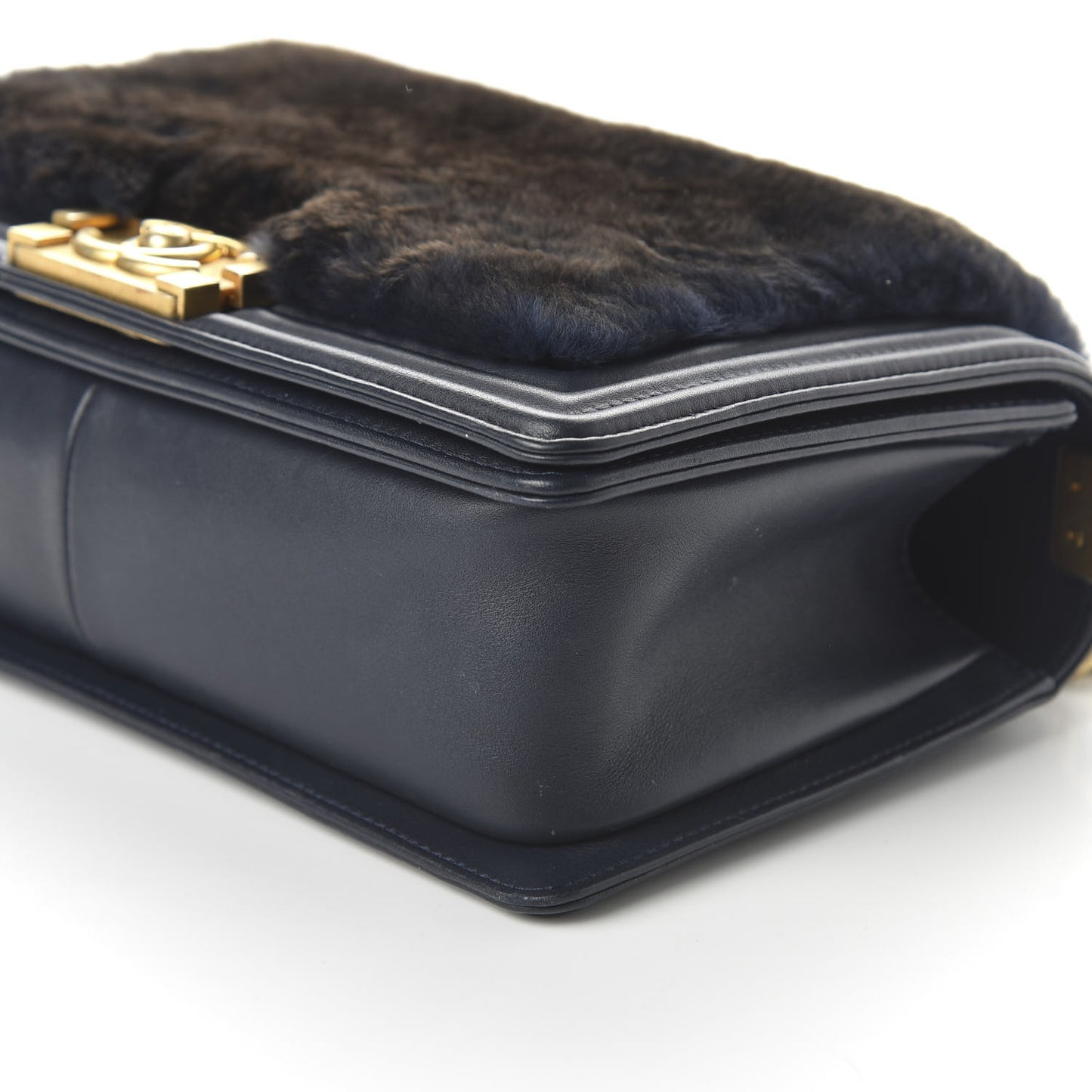 Orylag Medium Boy Top Handle Flap Black